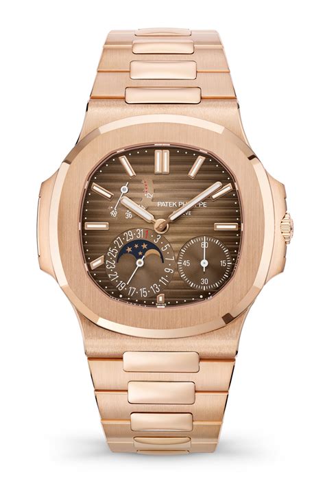 patek philippe nautilus rose gold on wrist